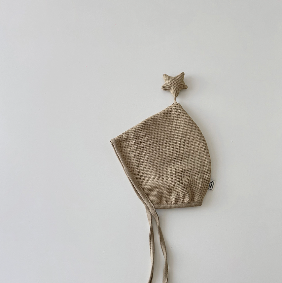 スターベビーナチュラルボンネット(2color)