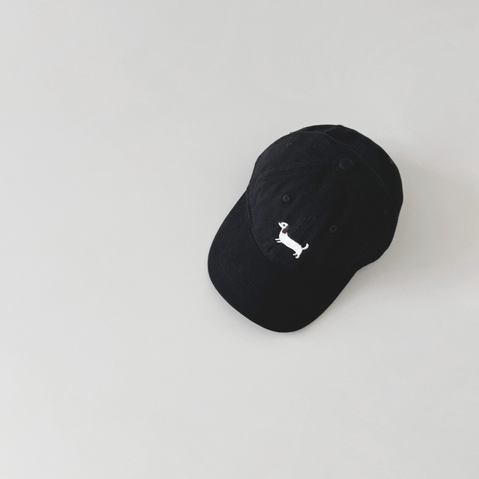 ダックス刺繍キッズキャップ(11color)