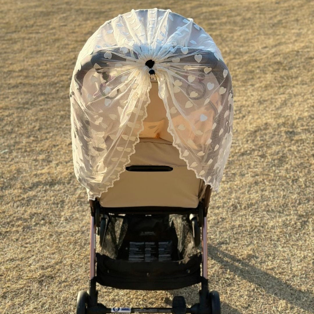 ハートレース防蚊カバーベビーカー