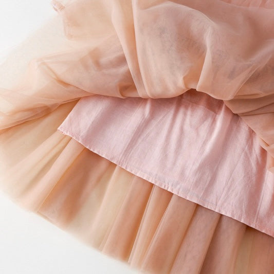 パフチュール切り替えワンピース