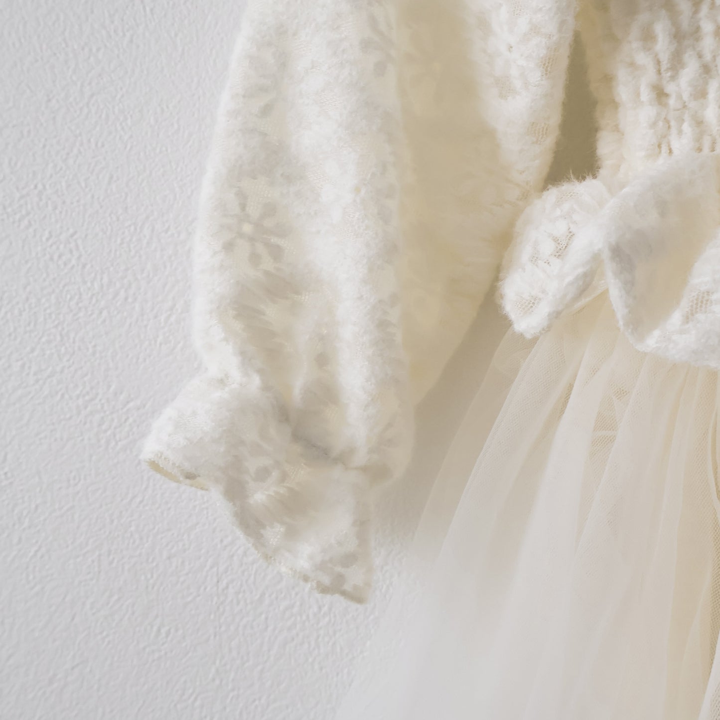 シャーリングダブルフリルドレス