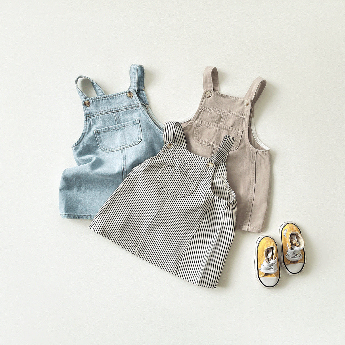 淡色デニムスカートサロペット(3color)