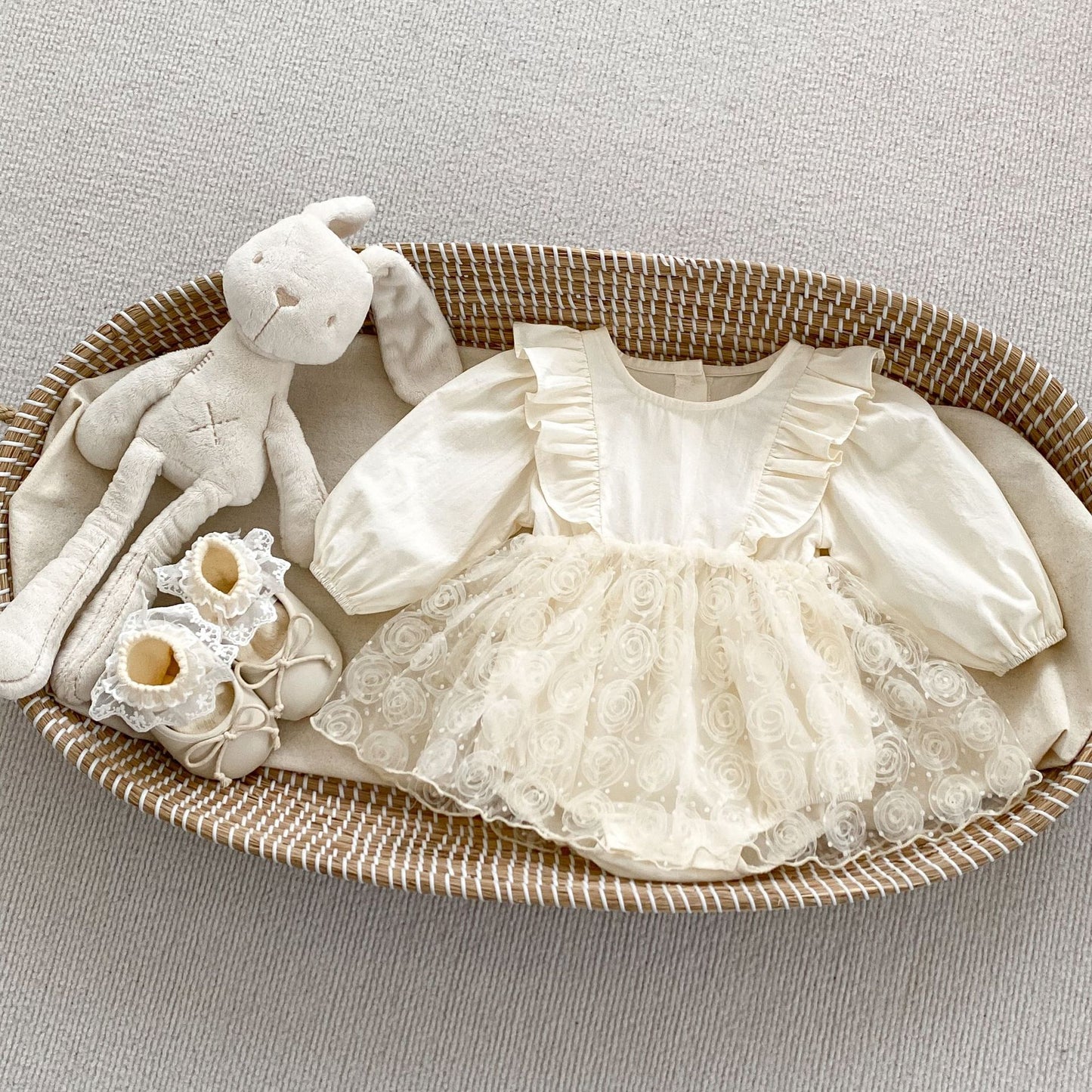 🅽🅴🆆 切替ローズチュールロンパース