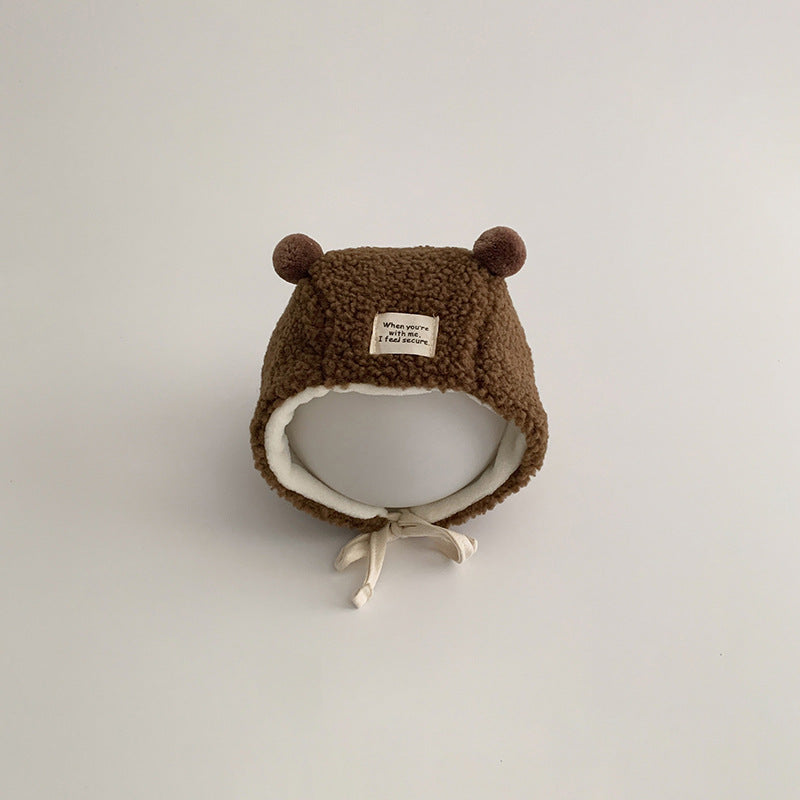 🅽🅴🆆 ベビーぽんぽんお耳ボンネット(2color)