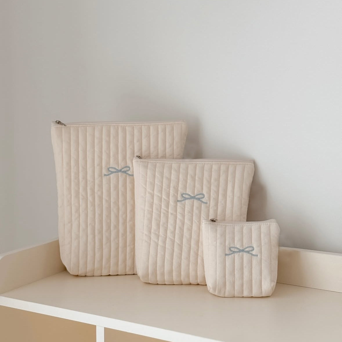 マルチベビーリボンポーチ3点セット