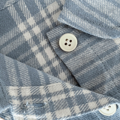 カジュアルコットンチェックシャツ