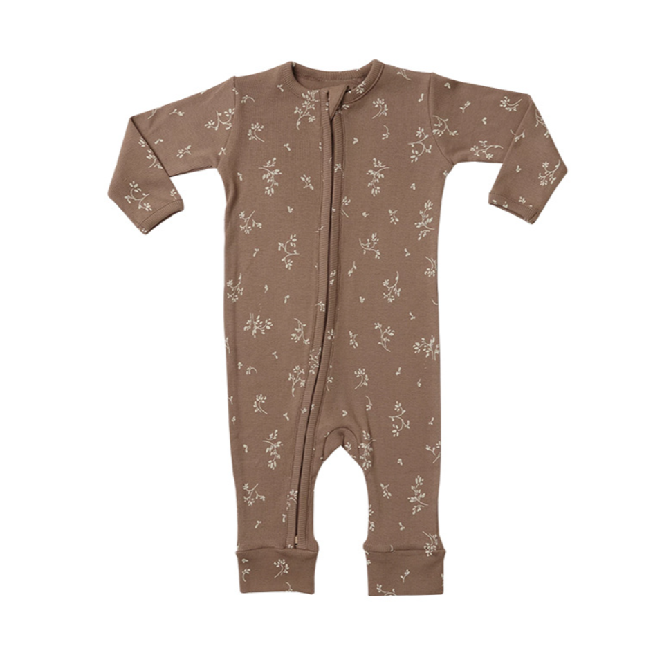 北欧ベビージッパーロンパース(4color)