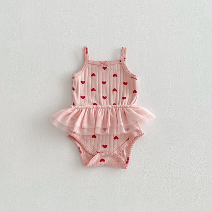 🅽🅴🆆 [3color / 66-90]ラブリーベビーサマーキャミロンパース