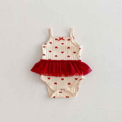 🅽🅴🆆 [3color / 66-90]ラブリーベビーサマーキャミロンパース