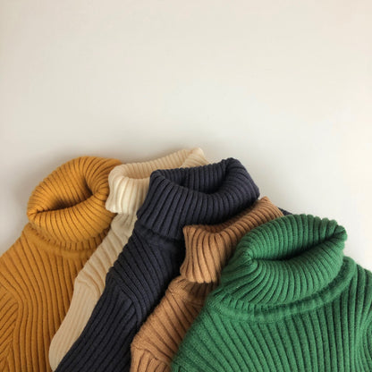 🅽🅴🆆 [5color / 80-140] もっちりリブタートルネック