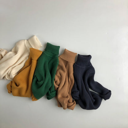 🅽🅴🆆 [5color / 80-140] もっちりリブタートルネック
