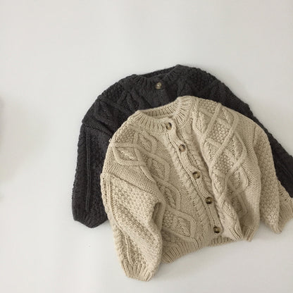🅽🅴🆆 [2color / 80-130] デザインモヘアニットカーディガン