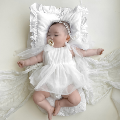 【再入荷】フェミニンチュールドレスロンパース2color