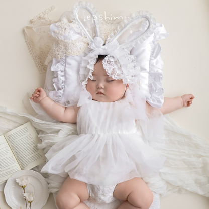 【再入荷】フェミニンチュールドレスロンパース2color