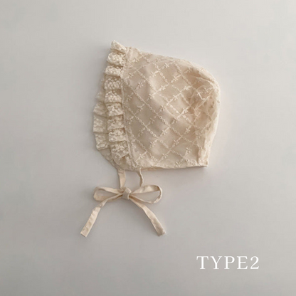 カントリーレースベビーボンネット(5type)
