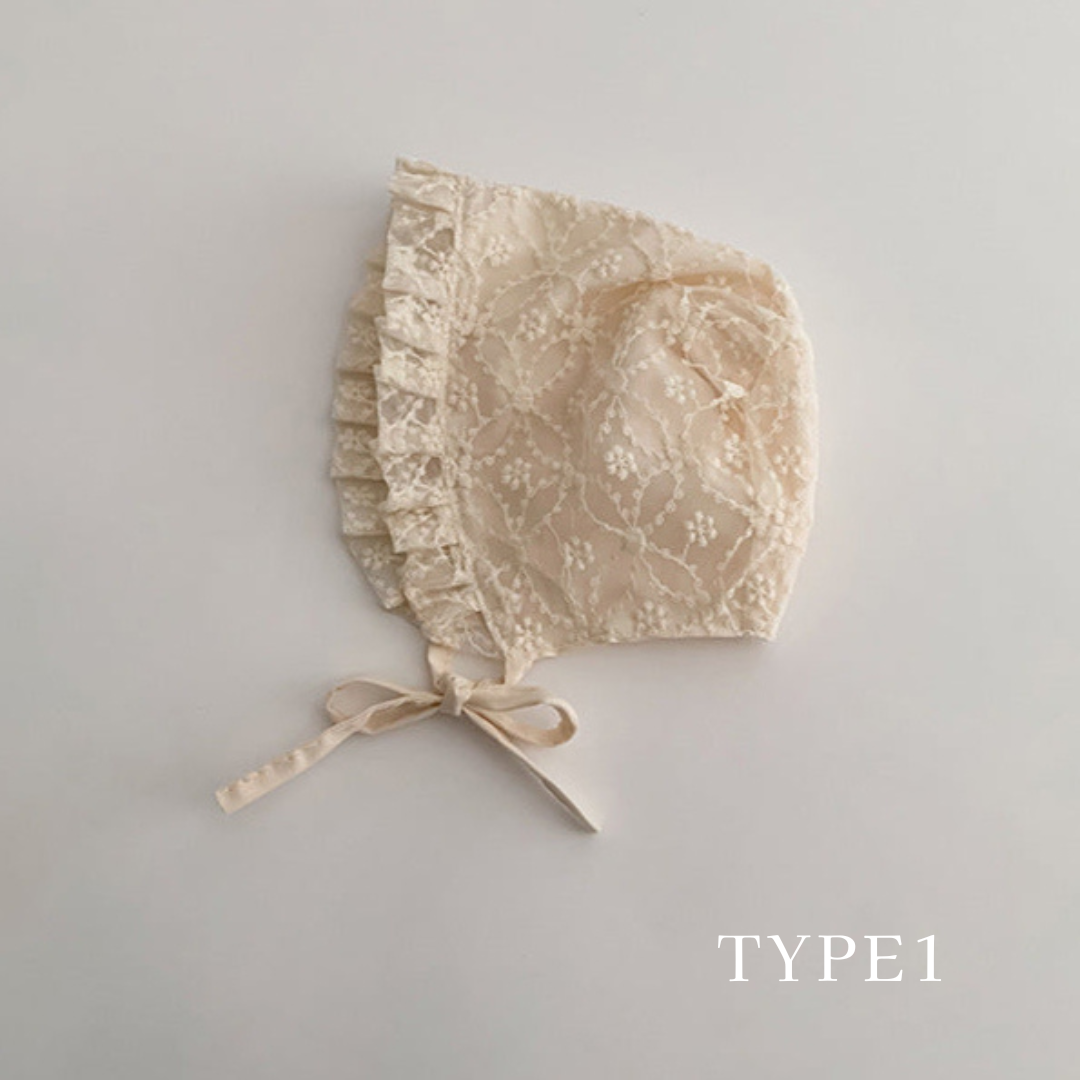 カントリーレースベビーボンネット(5type)