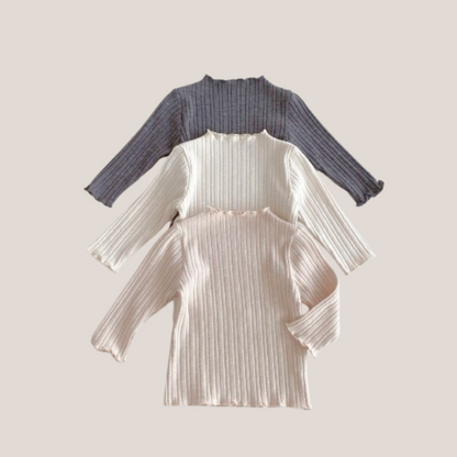 シンプルリブトップス(3color)