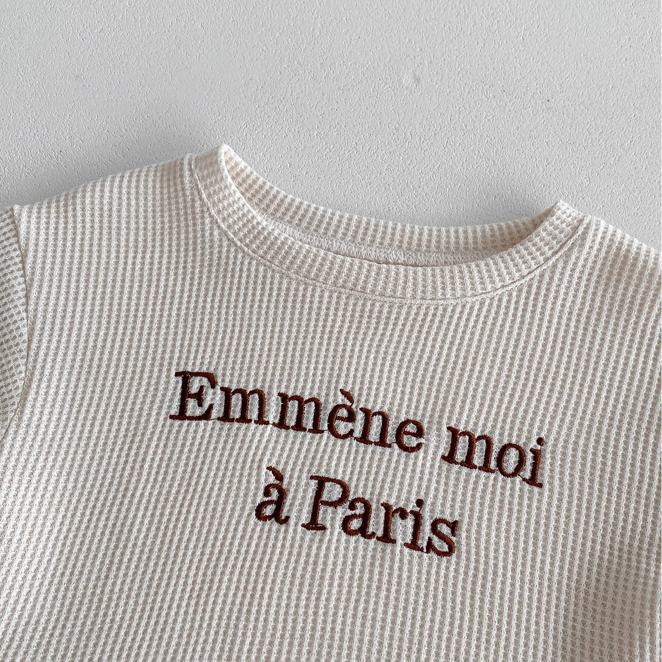 カジュアル刺繍ワードセットアップ(2color)