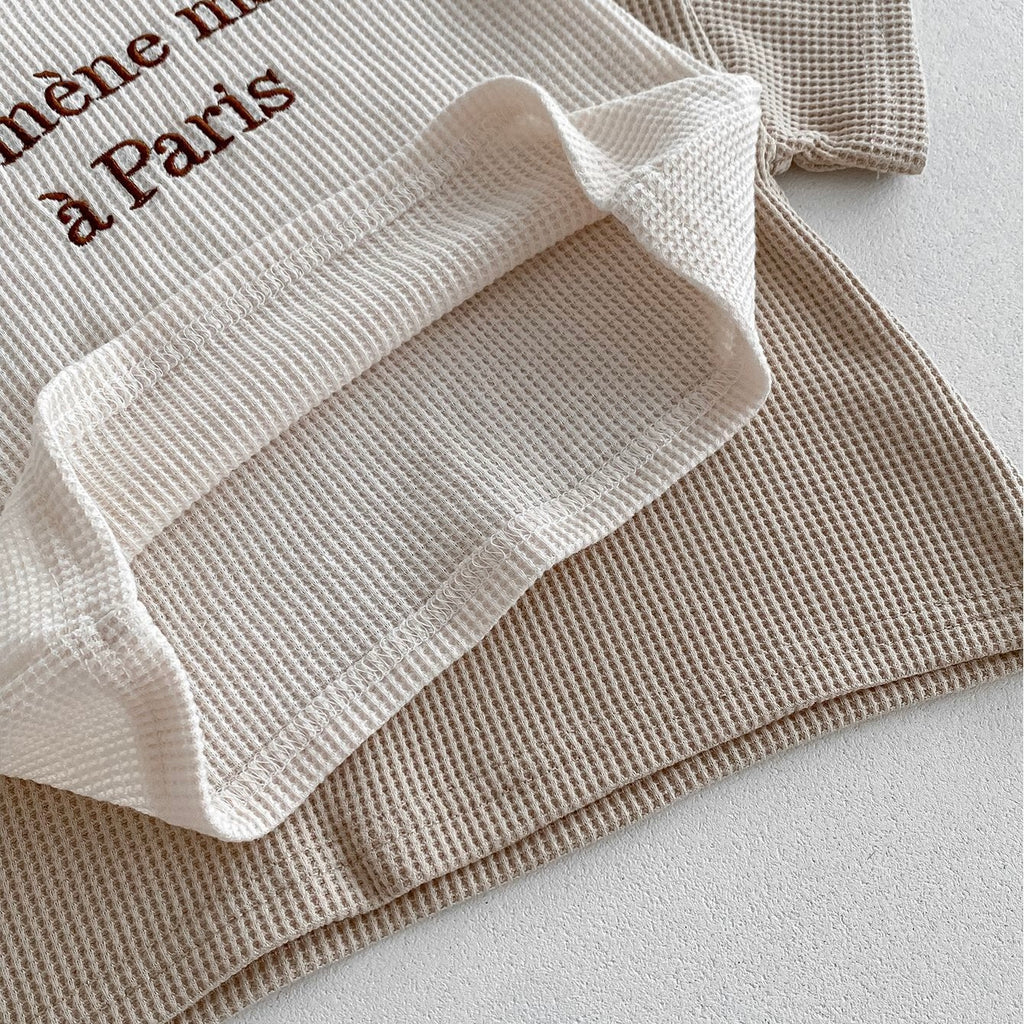 カジュアル刺繍ワードセットアップ(2color)
