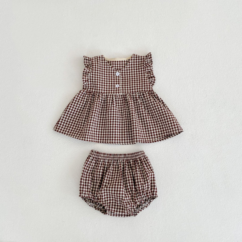 ガーリーチェックセットアップ(2color)