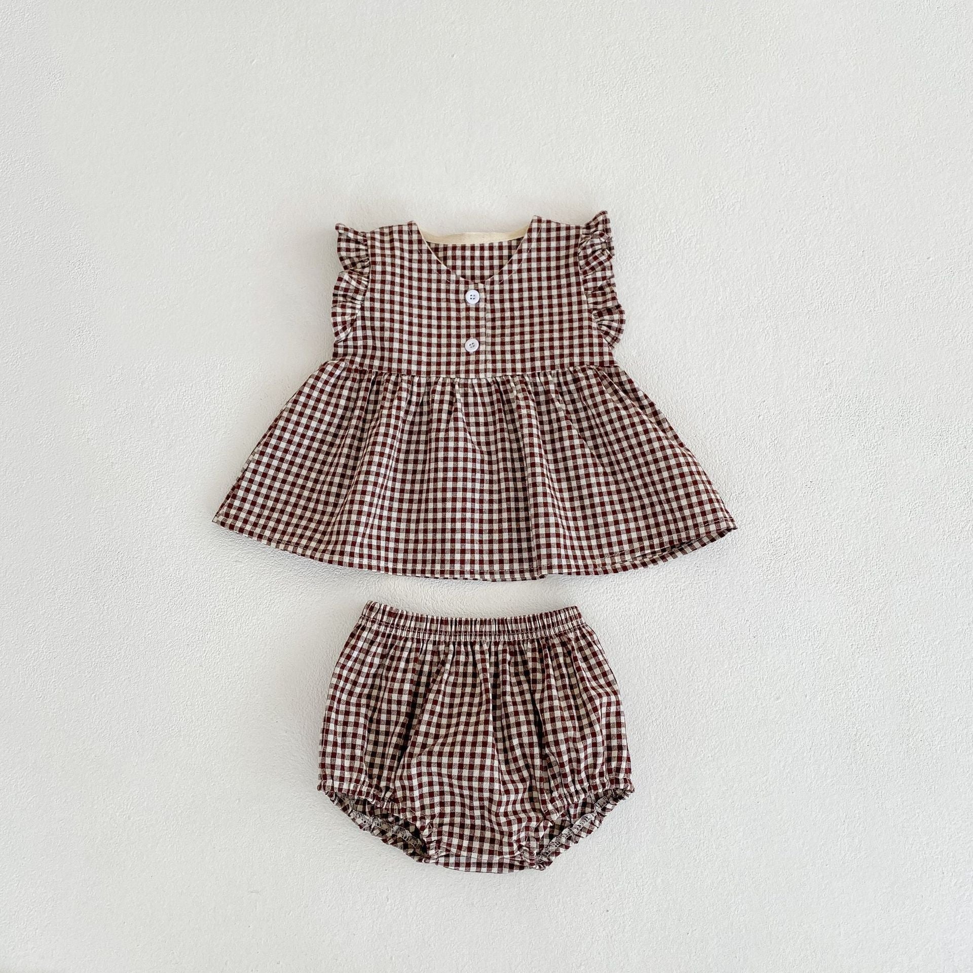 ガーリーチェックセットアップ(2color)