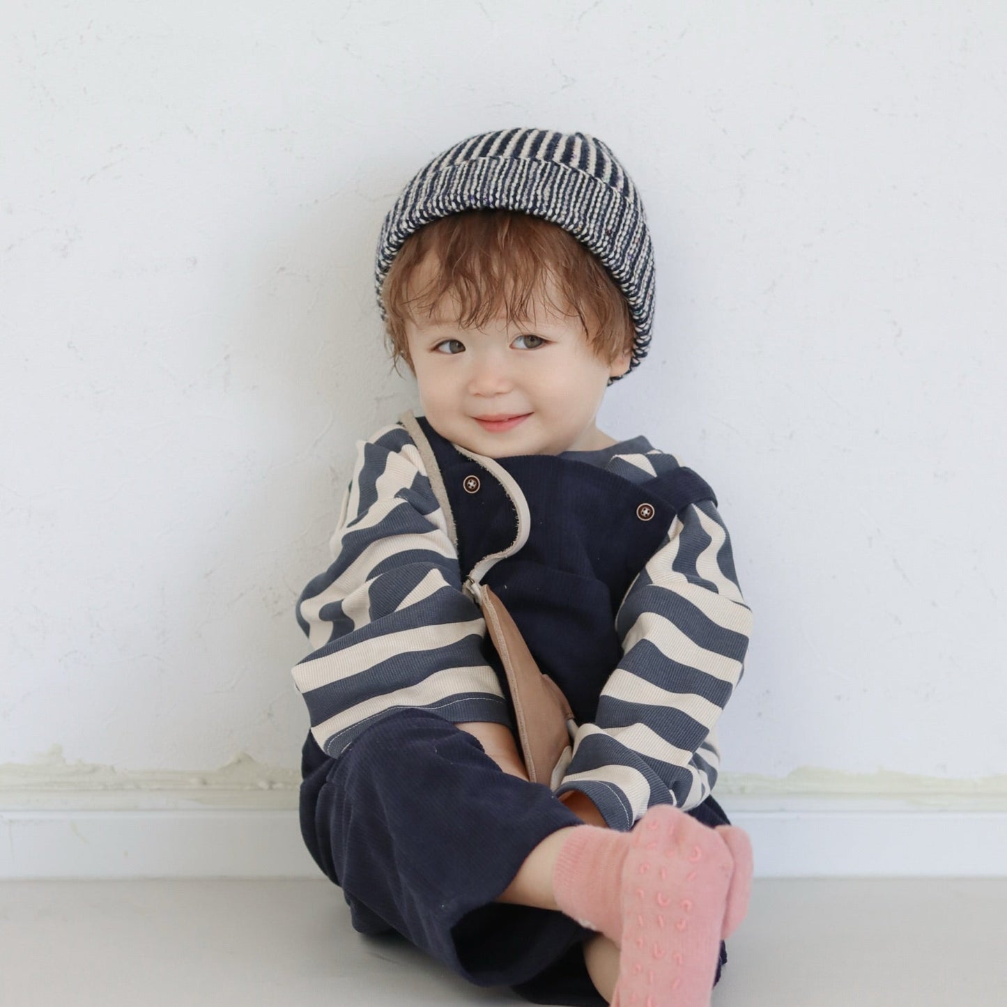 [3color / 66-100] コーデュロイこっくりサロペット