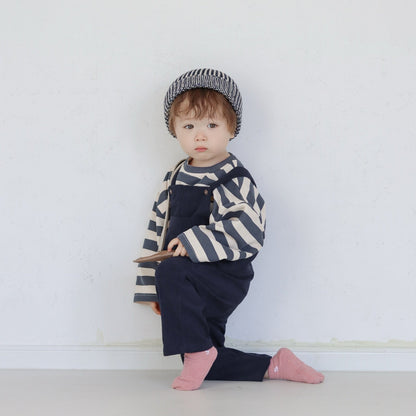 [3color / 66-100] コーデュロイこっくりサロペット