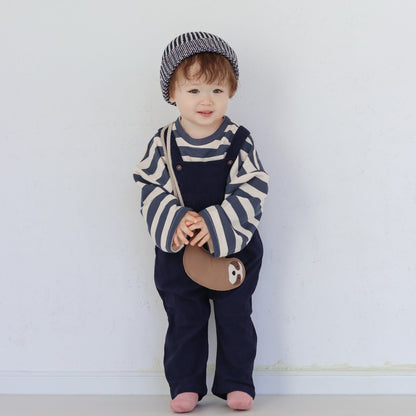 [3color / 66-100] コーデュロイこっくりサロペット