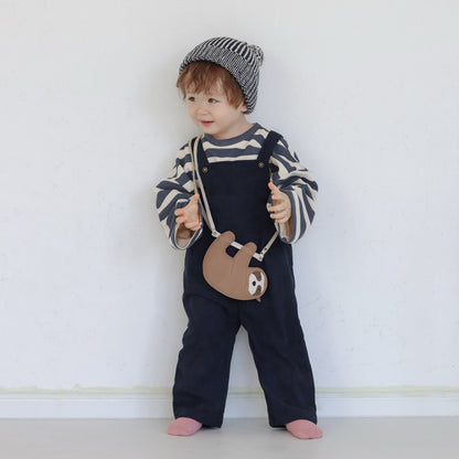 [3color / 66-100] コーデュロイこっくりサロペット