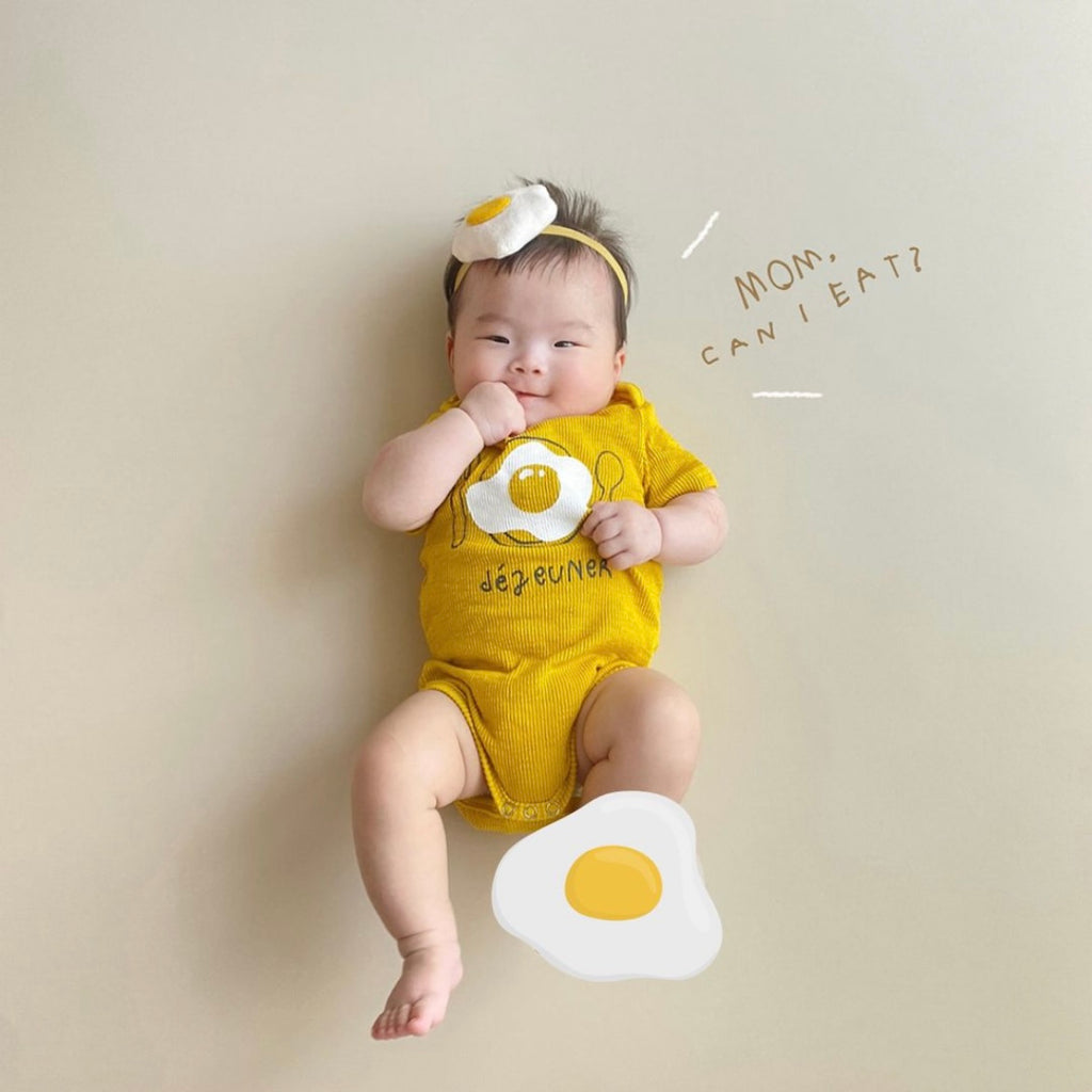 目玉焼きサマーロンパースセット