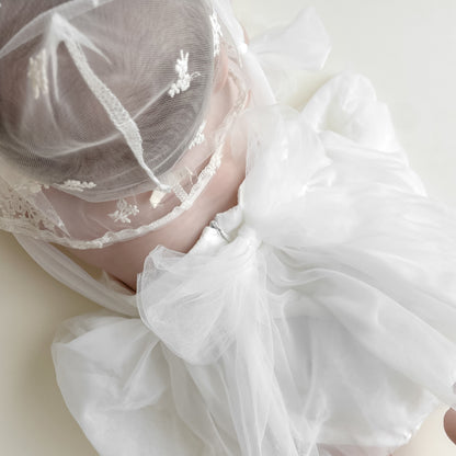 【再入荷】フェミニンチュールドレスロンパース2color