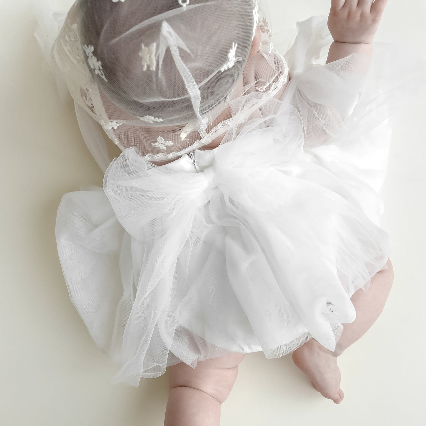 【再入荷】フェミニンチュールドレスロンパース2color