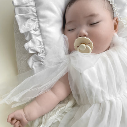 【再入荷】フェミニンチュールドレスロンパース2color