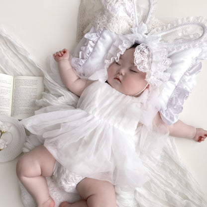 【再入荷】フェミニンチュールドレスロンパース2color