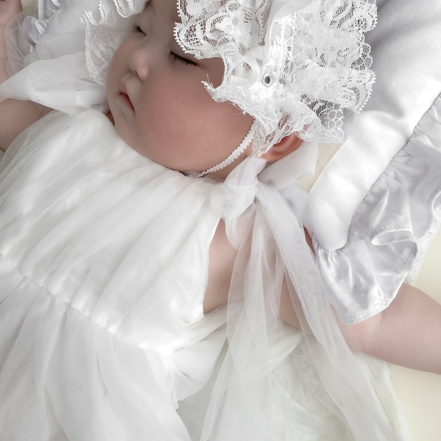 【再入荷】フェミニンチュールドレスロンパース2color