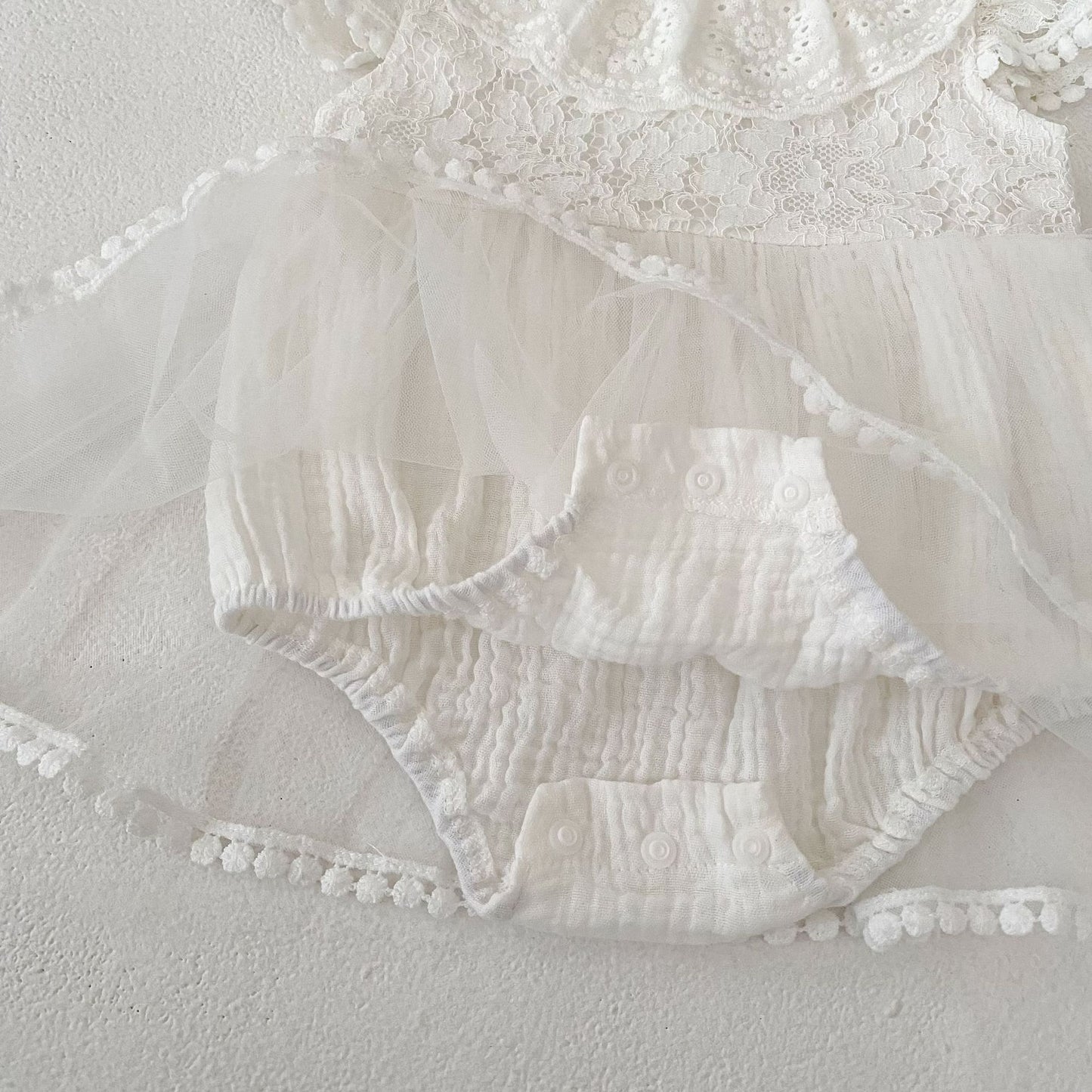 ヨーロピアンレースサマードレスロンパース