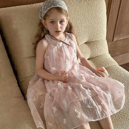 ホルターネックバタフライワンピース