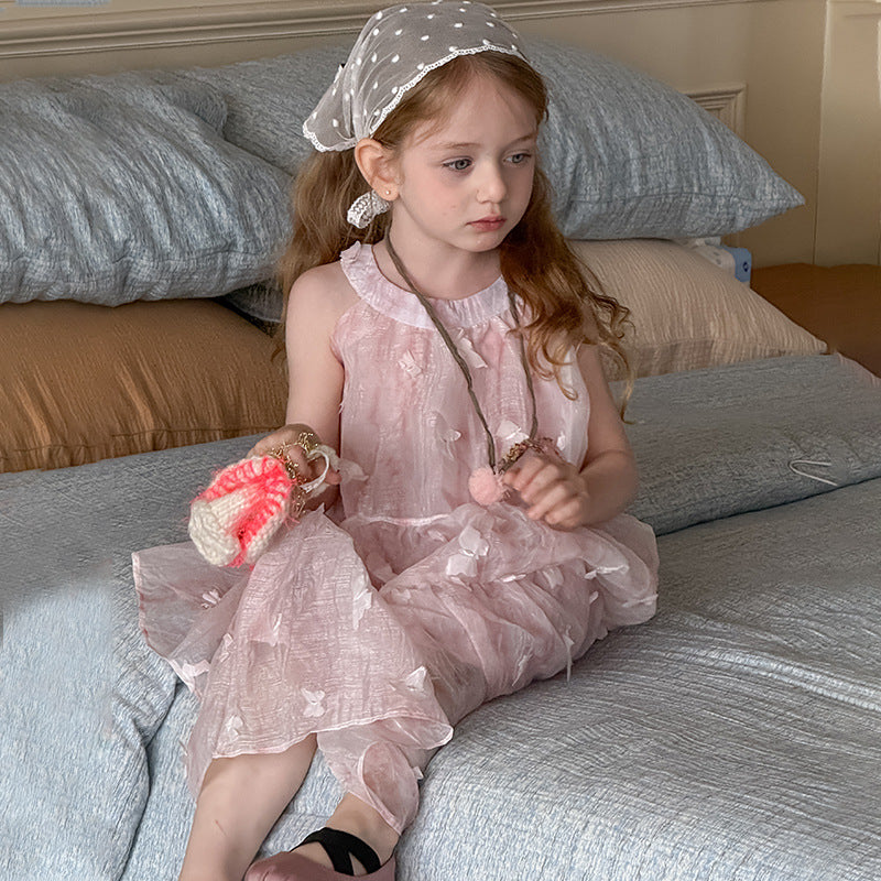 ホルターネックバタフライワンピース