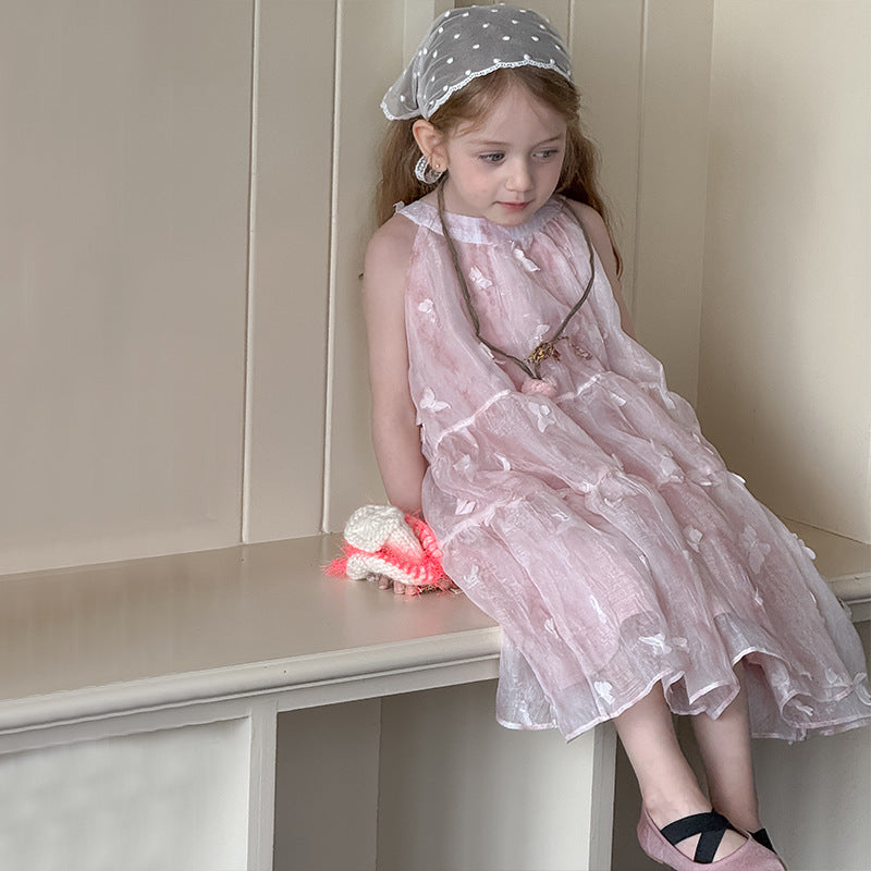 ホルターネックバタフライワンピース