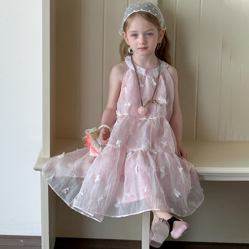 ホルターネックバタフライワンピース