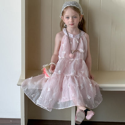 ホルターネックバタフライワンピース