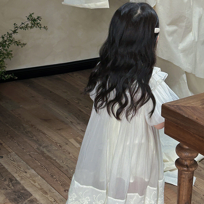 ヨーロピアンパフレースドレス(2color)