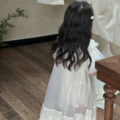 ヨーロピアンパフレースドレス(2color)