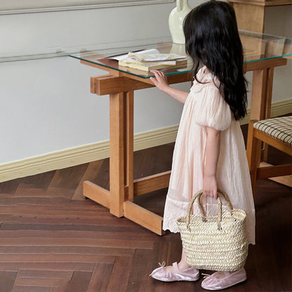 ヨーロピアンパフレースドレス(2color)