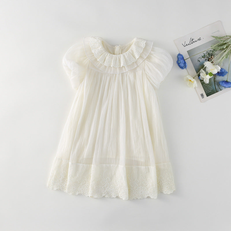 ヨーロピアンパフレースドレス(2color)