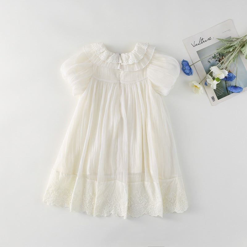 ヨーロピアンパフレースドレス(2color)