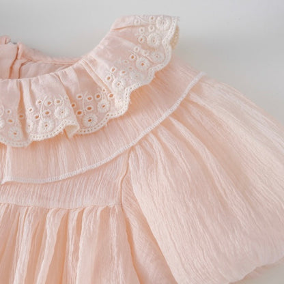 ヨーロピアンパフレースドレス(2color)