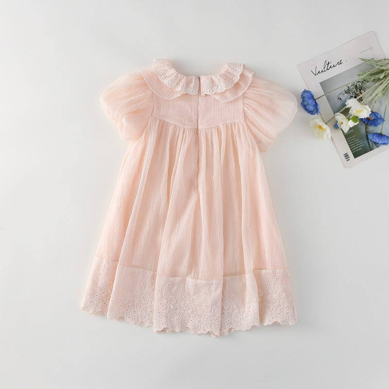 ヨーロピアンパフレースドレス(2color)