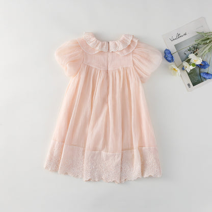 ヨーロピアンパフレースドレス(2color)