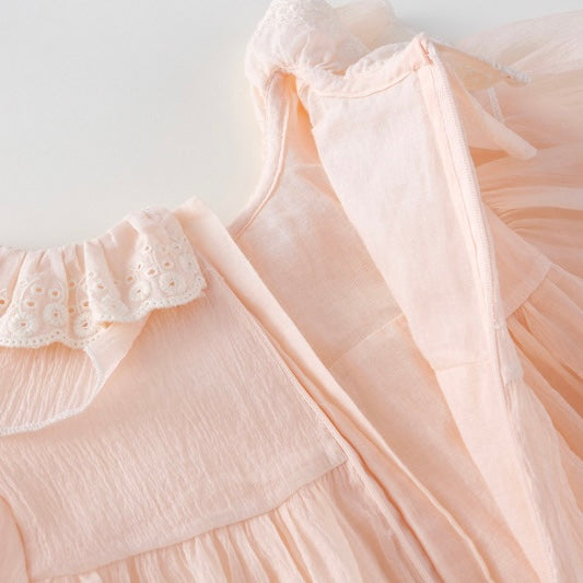 ヨーロピアンパフレースドレス(2color)